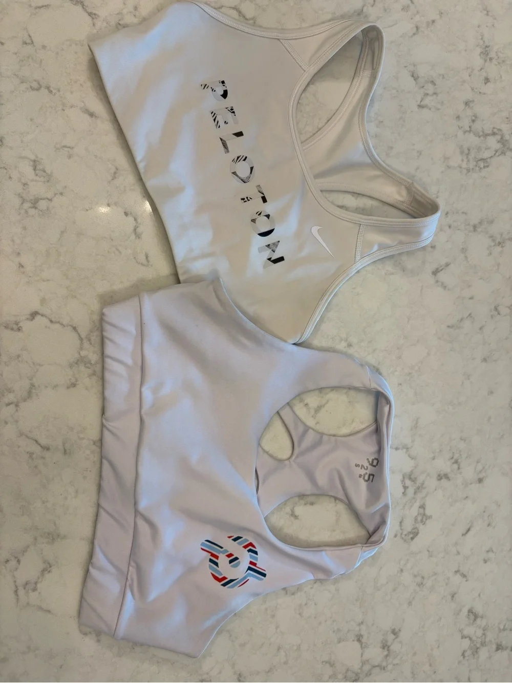 Peloton White Sports Bras - Dual Pack